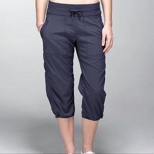 Lululemon black studio crops